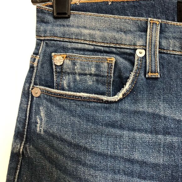 HUDSON - NWT L Sz 25 - Zoeey Straight-Leg Double Step Cropped Jean -Social Grace - Picture 12 of 16